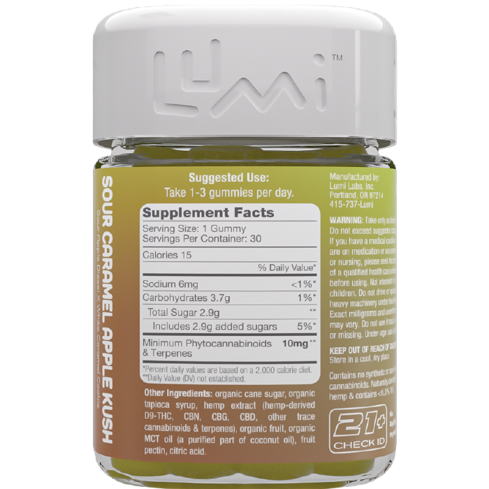 Sour Caramel Apple Kush (Hybrid) - 30ct Bottle (Case of 5)