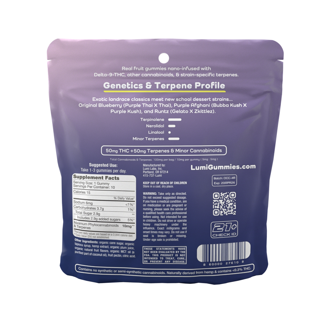 Plum Berry Runtz (Indica) - 10ct Bags (Case of 10)
