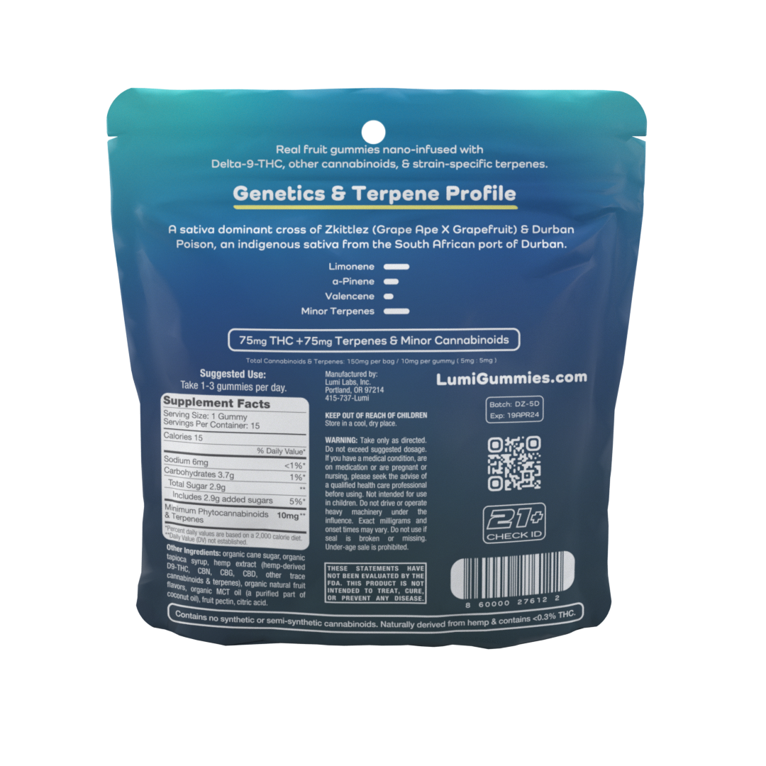 Durban Zkittlez (Sativa) - 15ct Bags (Case of 10)