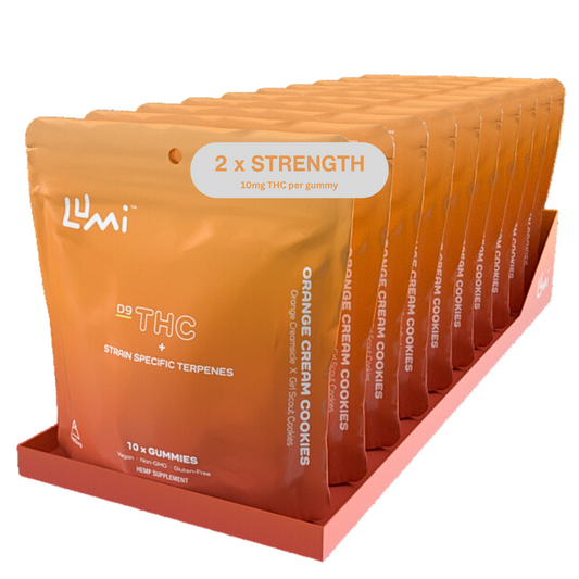 Orange Cream Cookies (Sativa) - 10ct Bags of Lumi Double Strength (Case of 10)