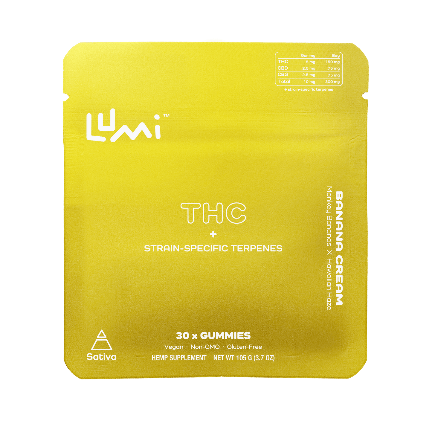 Banana Cream (Sativa) - 30ct Bag (Case of 5)