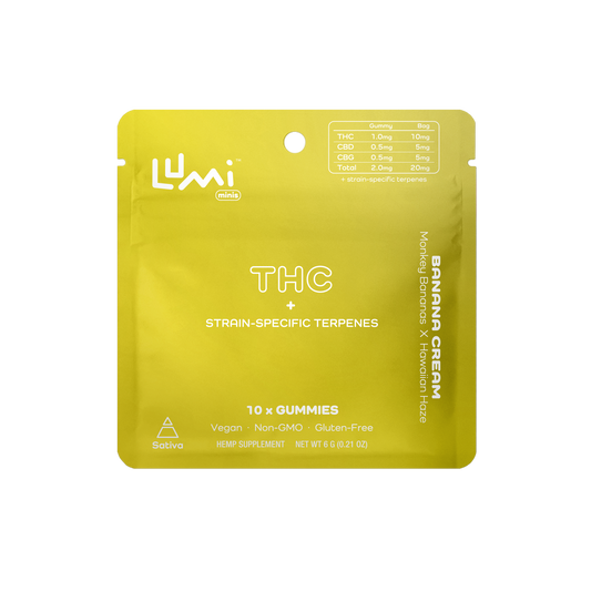 Banana Cream (Sativa) - 10ct Bags of Lumi Minis (Case of 50)