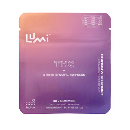 Rainbow Sherbet (Indica) - 30ct Bag (Case of 5)