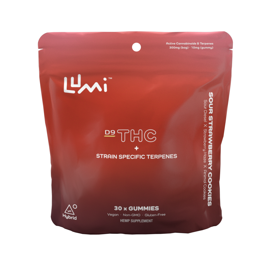 Sour Strawberry Cookies (Hybrid) - 30ct Bag (Case of 5)